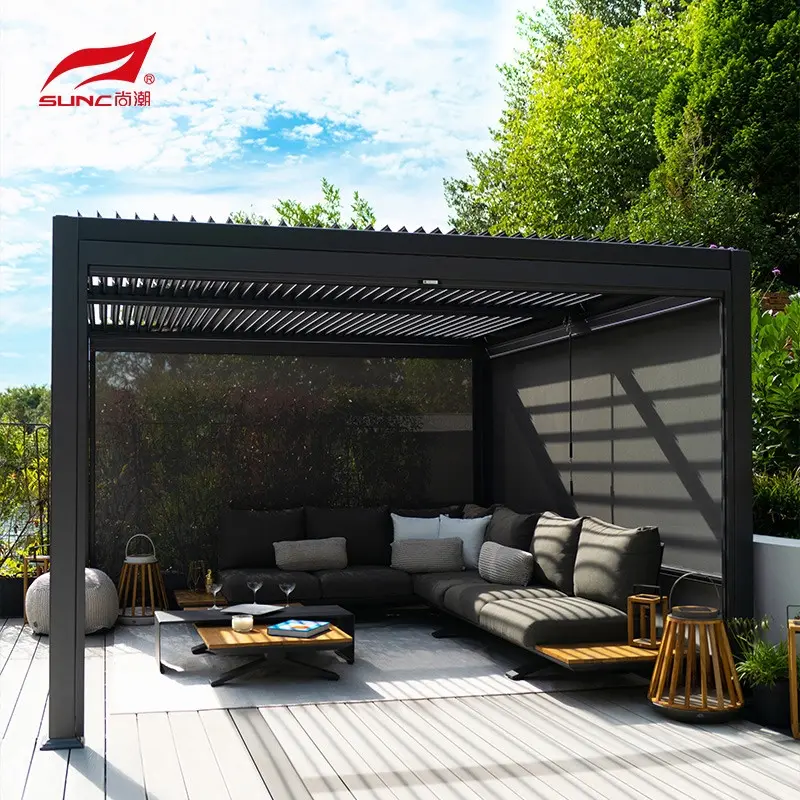 OEM Pergola miaraka amin'ny Power Louvers SUNC 1 3
