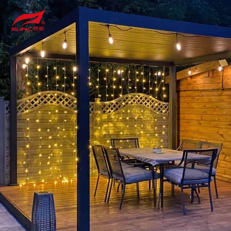 আউটডোর রোলার ব্লাইন্ড সহ 3X5 4x4 ধূসর মোটরযুক্ত অ্যালুমিনিয়াম পারগোলা গার্ডেন বিল্ডিং 1