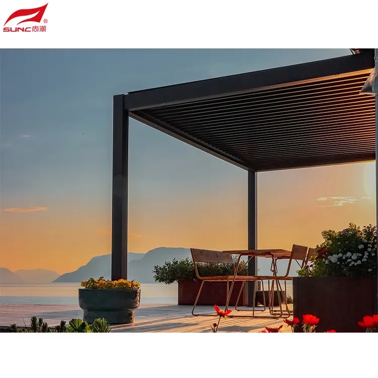 SUNC Sumadda Toomaatiga ah ee Pergola Louvers Alaabta 3