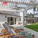 Aluminium Aluminium Toomaati ah Louvered Kartoonka Pergola Ama Kiiska alwaax SUNC 3