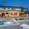Aluminju Freestanding Awtomatiku Louvered Pergola Kartuna jew Każ ta 'l-injam SUNC 4