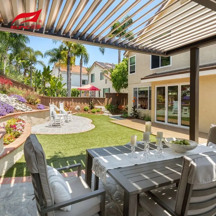 Aluminium Motorized Pergola 1 SUNC Brand T/T 3