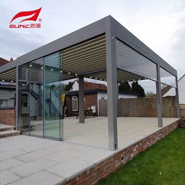 Hotmotorized Louvered Pergola 7 Deeg SUNC Brand 5