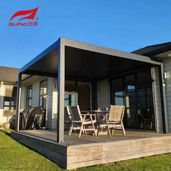 Buk Iibso alaab-qeybiyeyaasha SUNC Aluminium Pergola - 1 4