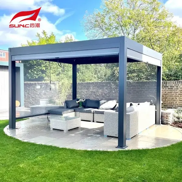 Buk Iibso alaab-qeybiyeyaasha SUNC Aluminium Pergola - 1 7