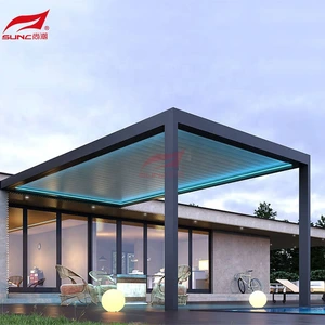 Extruded Garden Building Waterproof Pergola Gampang Dirakit