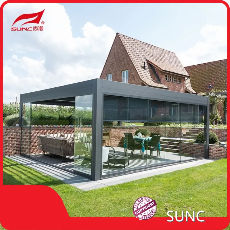 Pergola oo leh Louvers Motorized 96/ set - SUNC 1