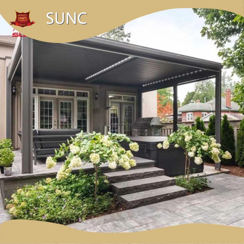 Alumini Motorized Pergola D/a e SUNC 1