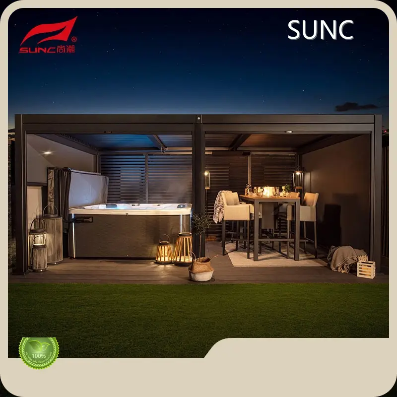 Gbona Aluminiomu Motorized Pergola Carton Tabi Onigi Case SUNC Brand 1