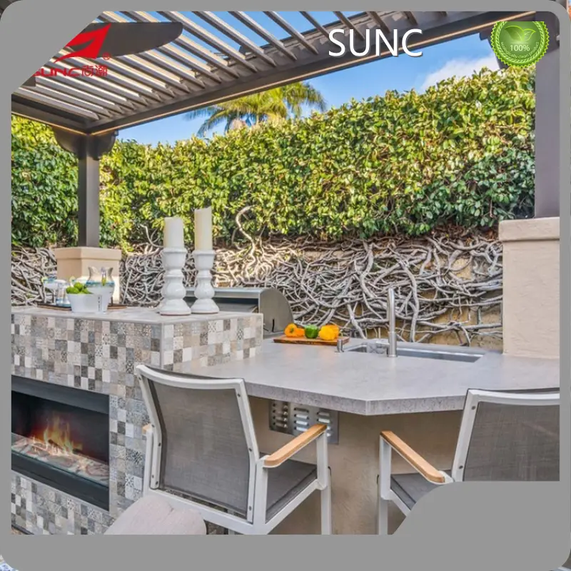Soosaarayaasha Aluminium Aluminium Toomaati ah Louvered Pergola Soosaarayaasha SUNC 0/square 1