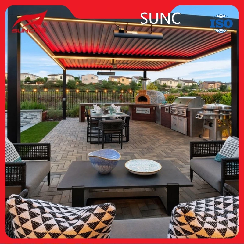 Wholesale Sunc Modern Outdoor Waterproof Motorized Aluminium Pergola Company SUNC 1
