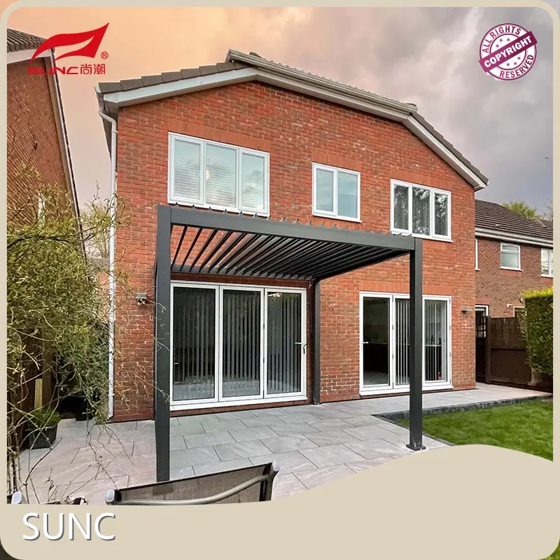 Pergola Custom Louvered Pergola Matoorka Aluminium Pergola ISO9001 ee Ganacsiga 1