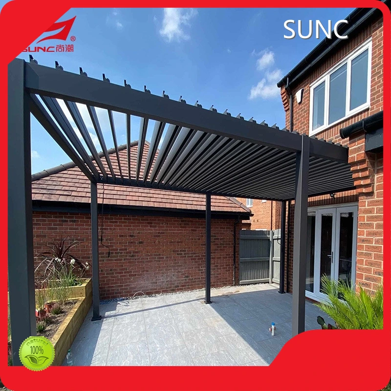 OEM-pergola met gemotoriseerde lamellen SUNC ISO9001 1