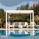 Aluminium Motorized Pergola SUNC Brand Kartoon ama Kiis alwaax ah Matoorka Aluminium Pergola 1