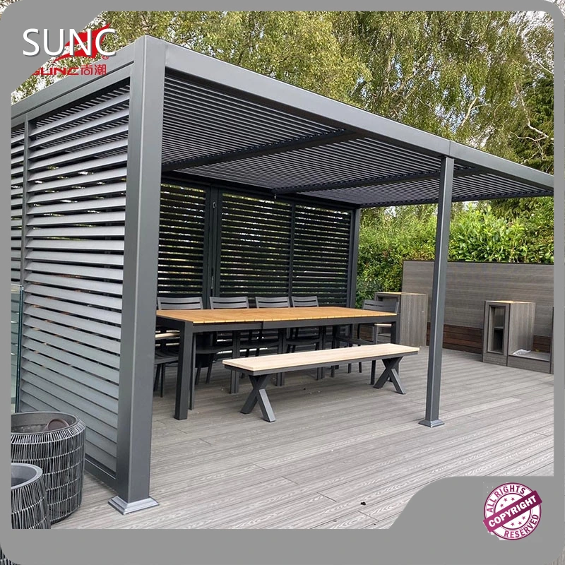Automatic Pergola Louvers Factory SUNC Motorized Aluminium Pergola 1