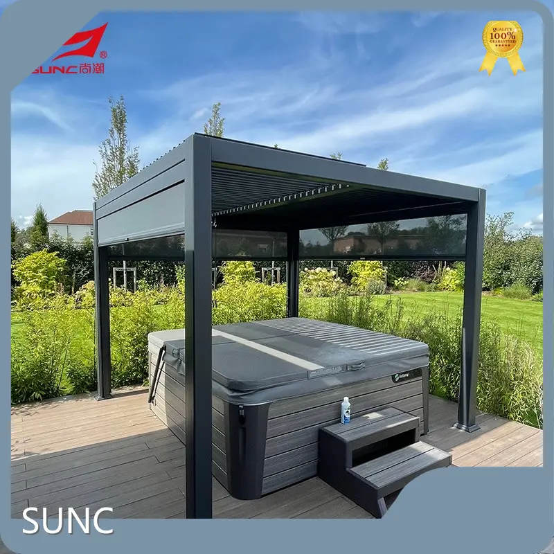 OEM Pergola miaraka amin'ny Power Louvers SUNC 1 1
