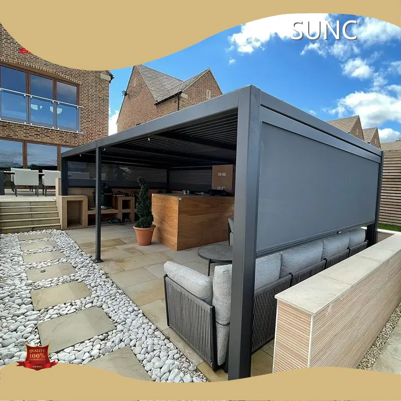 اتوماتیک پرګولا لوور کارټون یا د لرګیو قضیه SUNC برانډ 0 / مربع 1