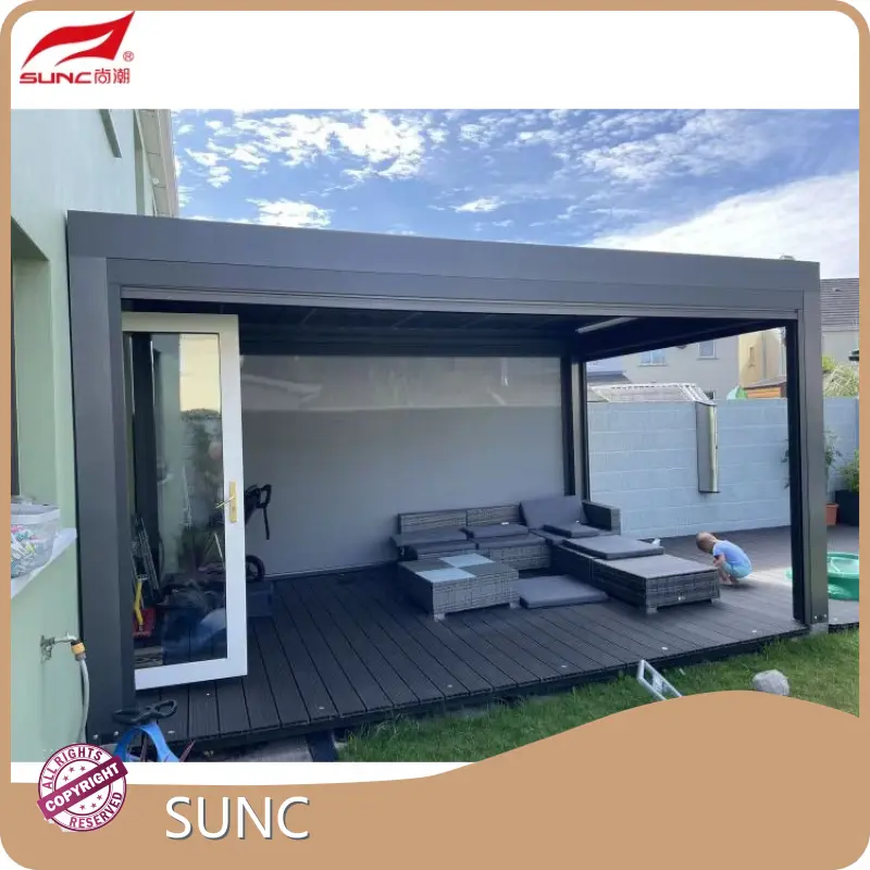 OEM Aluminium Motorized Pergola SUNC ISO9001 1