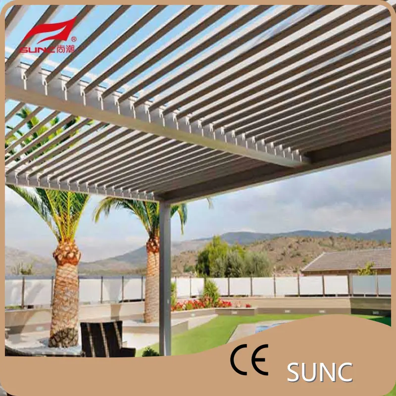 SUNC Modern Automatic Pergola Louvers Carton na boaty hazo 1