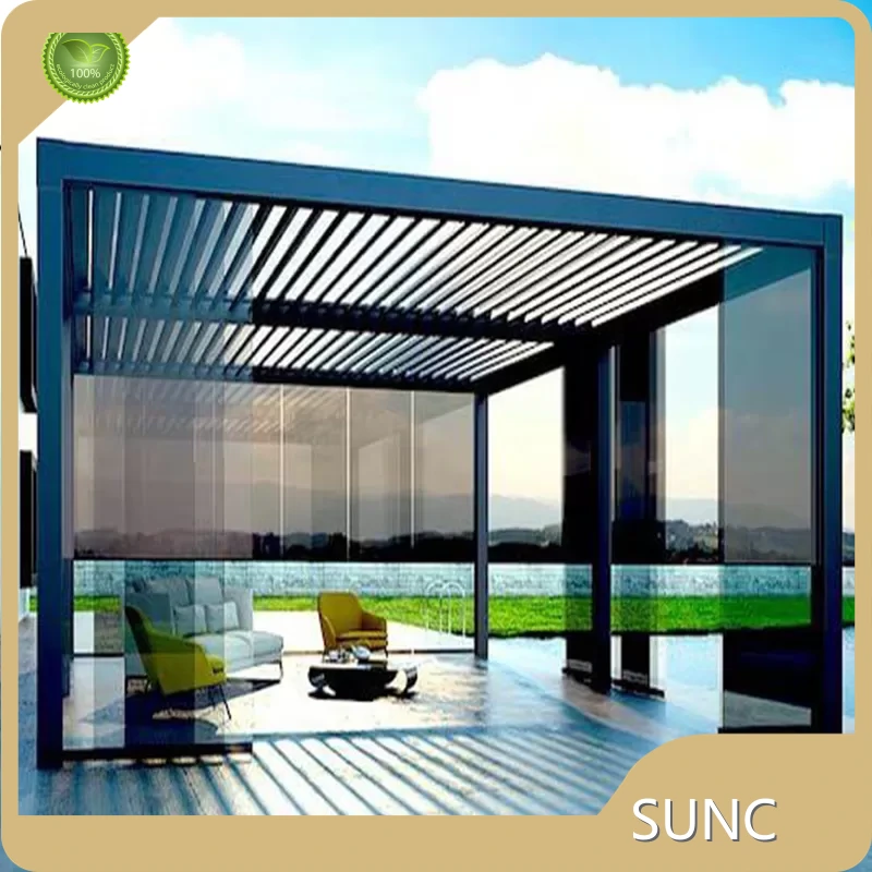 Pergola med motoriserede lameller Company SUNC SGS 1
