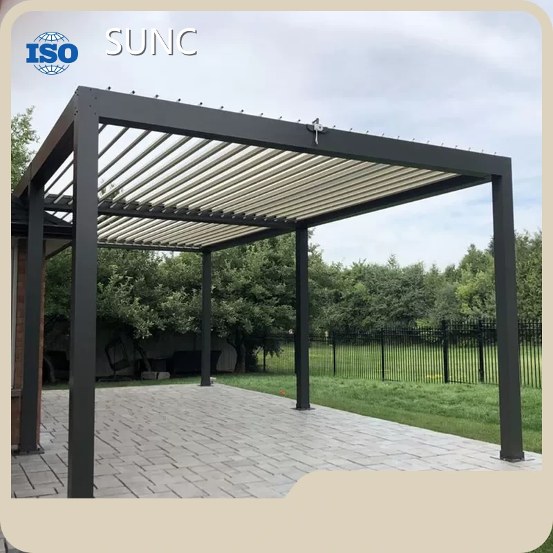 Pergola Modern dengan Pembuatan SUNC Kisi-kisi Bermotor 1