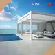 Aṣa Freestanding Aluminiomu laifọwọyi Louvered Pergola ISO 9001 SYNC 1