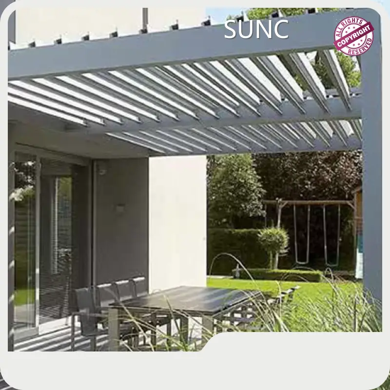 Korantada Louvered Pergola SUNC, Aluminium Pergola Banaanka Matoorka leh 1