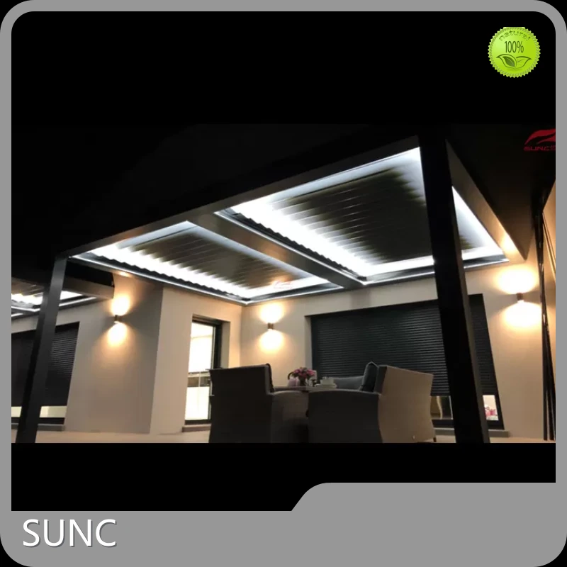 SUNC ຍີ່ຫໍ້ Louvered Pergolas ສໍາລັບການຂາຍຜູ້ສະຫນອງ 1