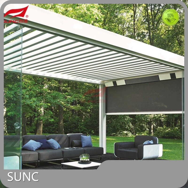SYNC மூலம் தனிப்பயன் Louvered Pergola SYNC 1