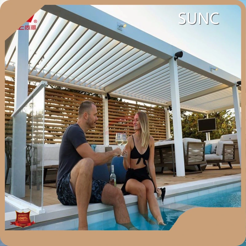 SUNC бренд Louvred Pergola системалары менен камсыздоочу 1