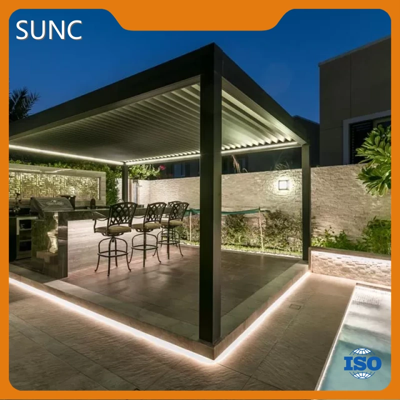 N'ogbe Sunc Oge A n'èzí Waterproof Motorized Aluminom Pergola SUNC Brand 1