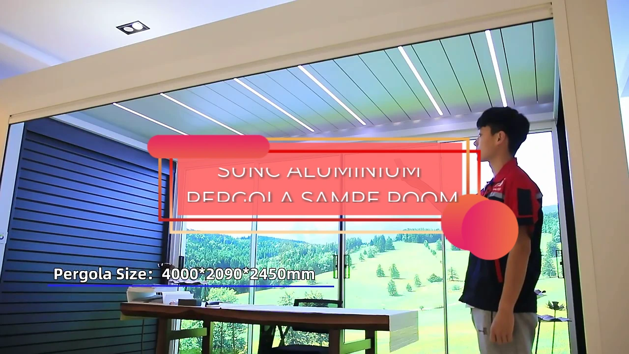 seòmar sampall pergola louvered Solaraiche & luchd-saothrachaidh |