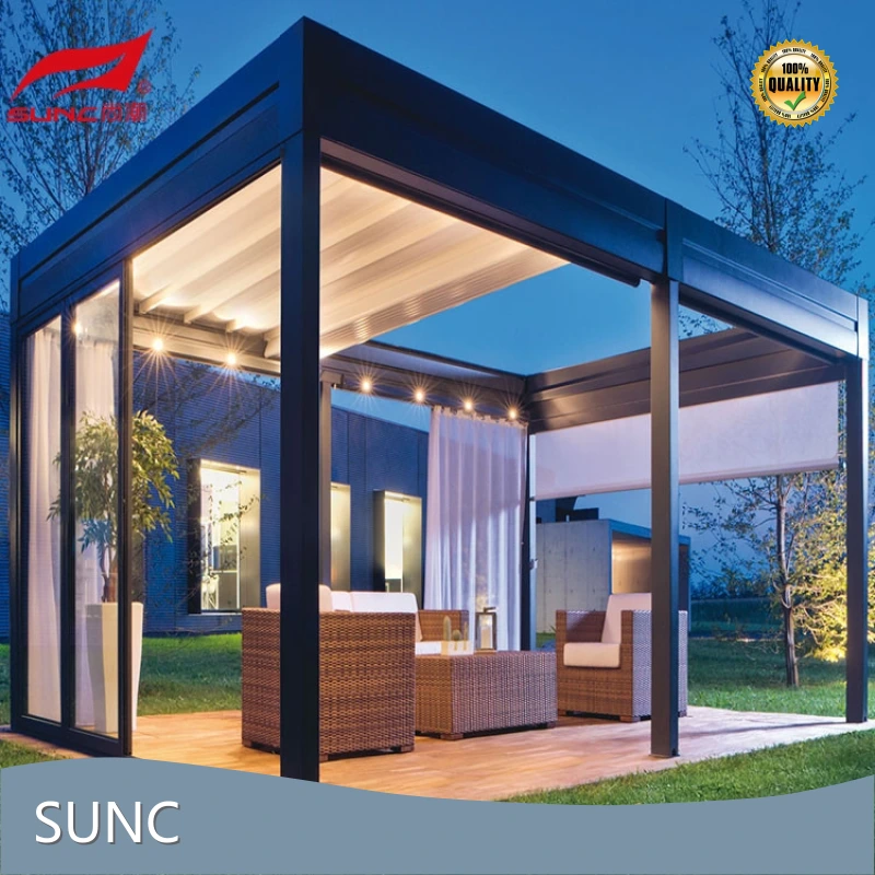 High-end Motorized Louvered Pergola Lista tal-Prezzi | SUNC 1