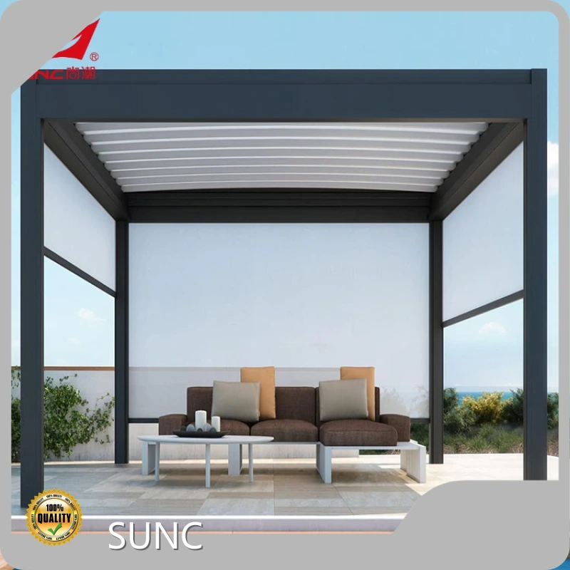 Perusahaan SUNC Pergola Louvers Otomatis sing gampang digunakake 1