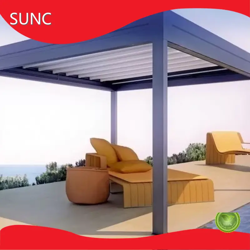 Isku-dubarid Casri ah oo aan biyuhu ilaalinayn Matoorka Aluminium Pergola SUN Warshad la gorgortankaro 1
