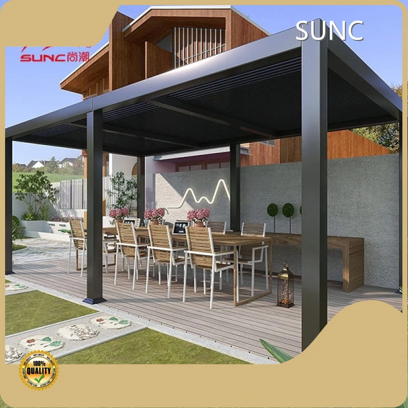 ਥੋਕ ਖਰੀਦੋ SUNC ਅਲਮੀਨੀਅਮ ਪਰਗੋਲਾ ਸਪਲਾਇਰ - 1 1