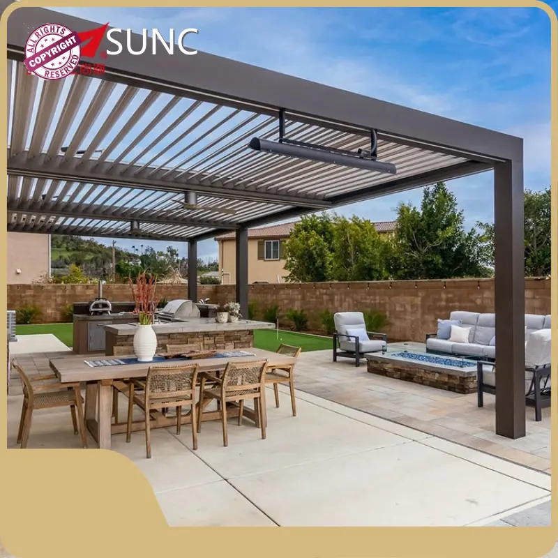 Loo sameeyay si loo dalbado Alaab-qeybiyeyaasha Pergola SGS 1