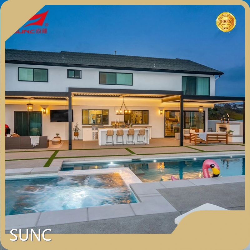 ក្រុមហ៊ុនផលិតរថយន្ត Pergola អាលុយមីញ៉ូម SUNC 1