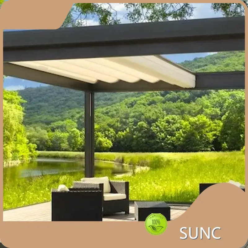 Alaabta OEM Aluminium Pergola SUNC in laga wadahadlo 1