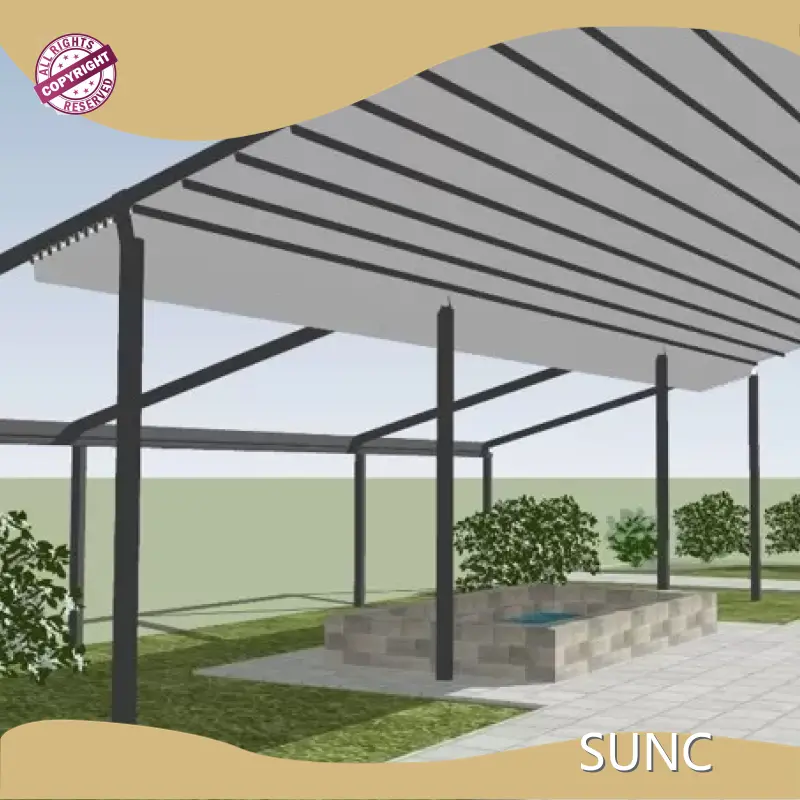 Cost-effective Aluminum Pergola Suppliers SGS SUNC Company 1