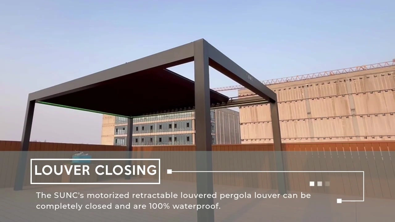 Baetsi ba aluminium pergola ba ikhethileng ba ka khutlisang ba tsoang China