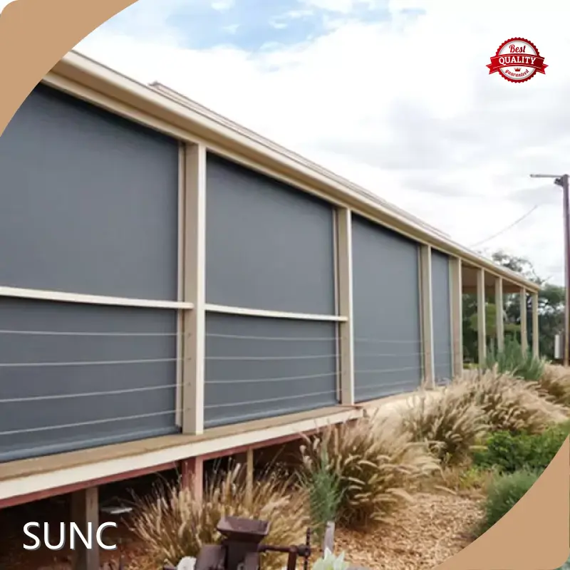 Motorized Outdoor Roller Shades SUNC,Carton Or Wooden Case 1