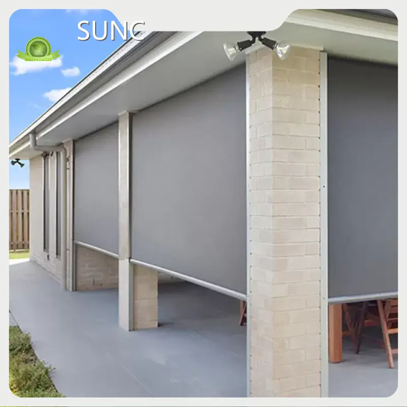 Custom Best Outdoor Motorized Shades Price List | SUNC 1