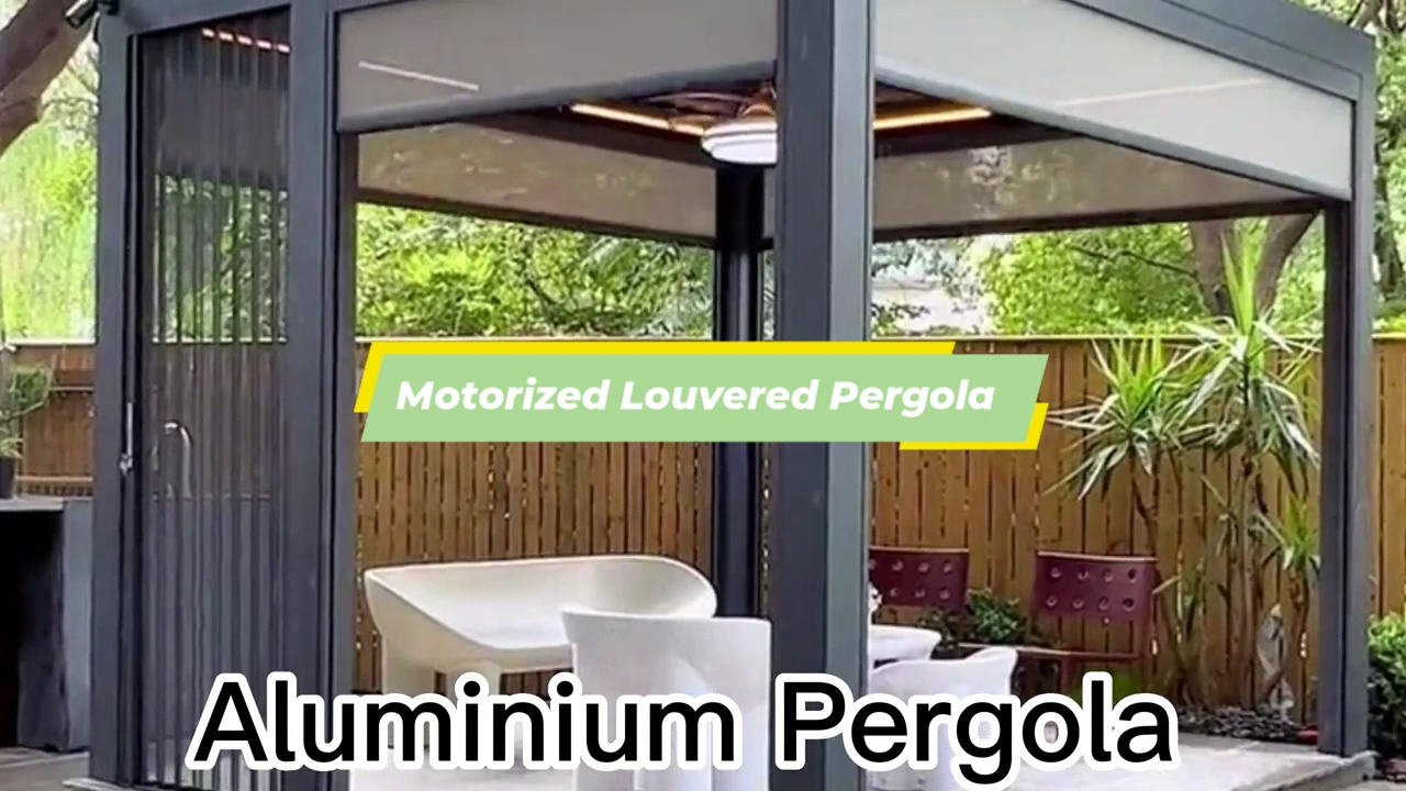 Motorisierte Lamellenpergola für den Außenbereich im Großhandel zu einem guten Preis -