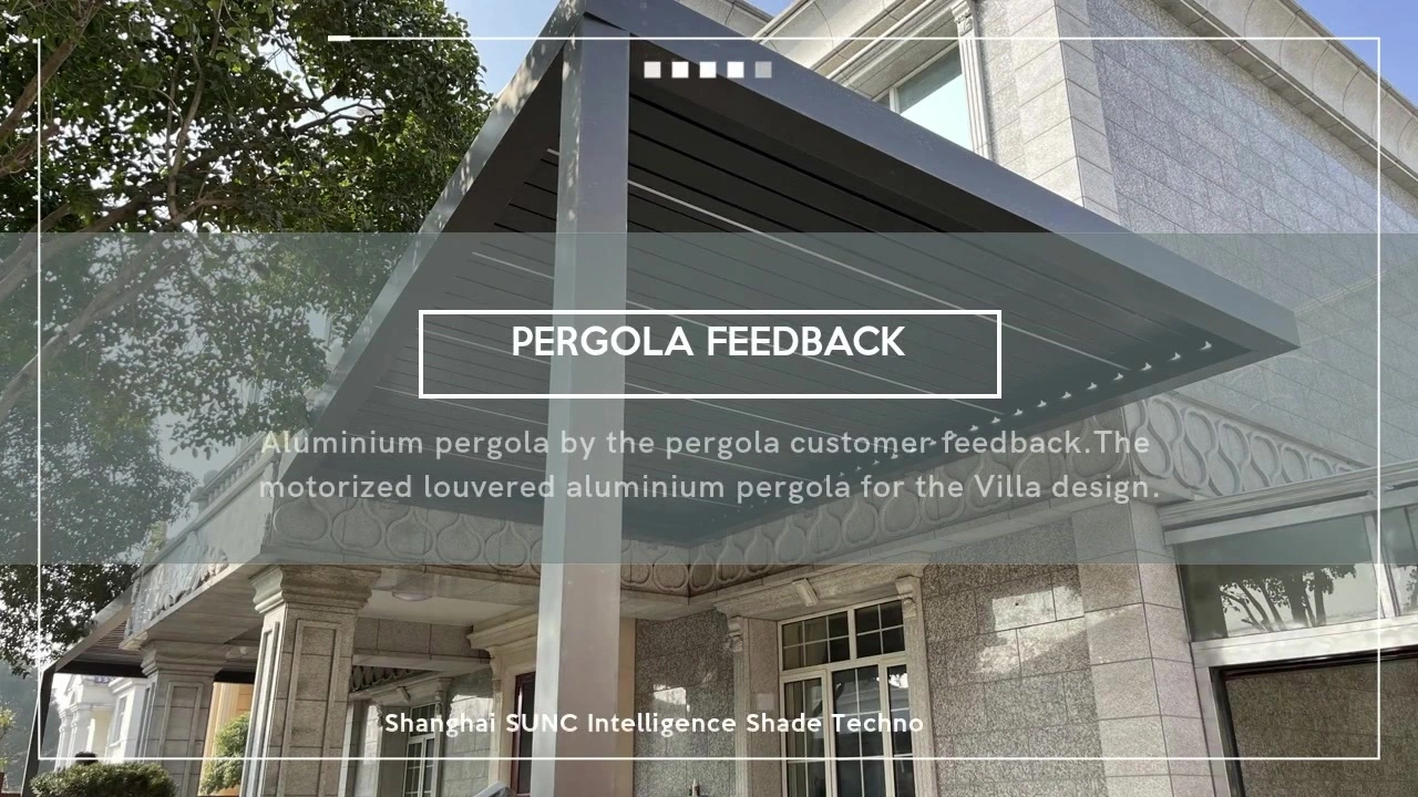 Feedback tal-pergola bil-mutur bil-mutur bl-ingrossa għal Villa