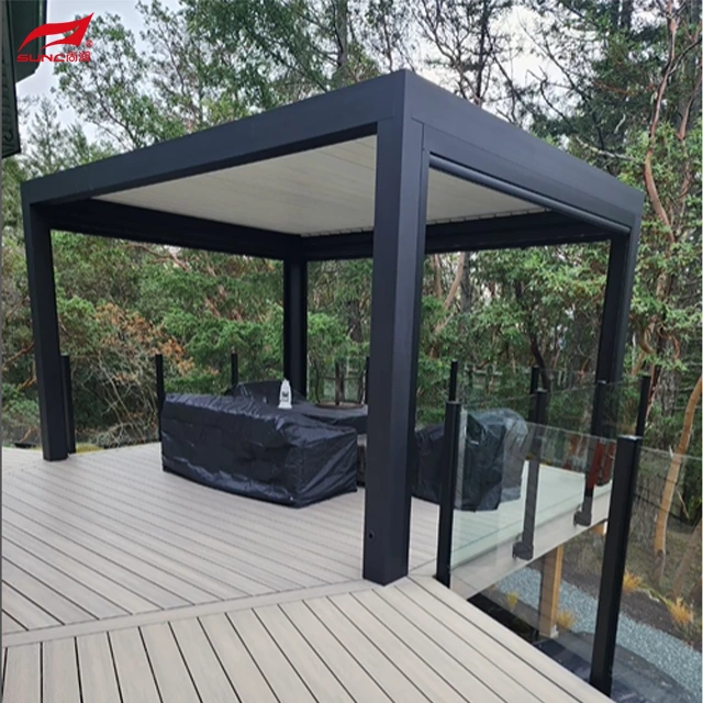Vanjski motorizirani podesivi aluminijski pergola Patio 2