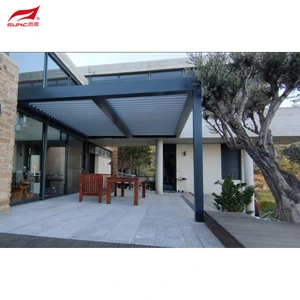 Hoahoa Maara Aluminum Motika Motika Retractable Louvered Pergola Aluminium