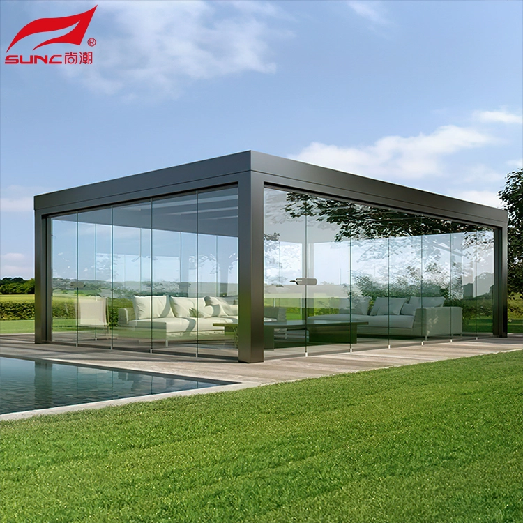 Deyò Motorize Louvered Pergola Aliminyòm Waterproof Jaden Patio 2