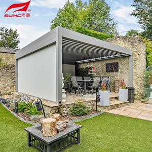 Outdoor Garden Pergola Motorized Louvered Pergola Design