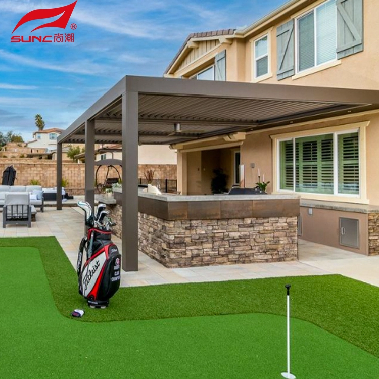 Adjustable Motorized Louvered Aluminum Pergola Outdoor Bioclimatic Patio 2